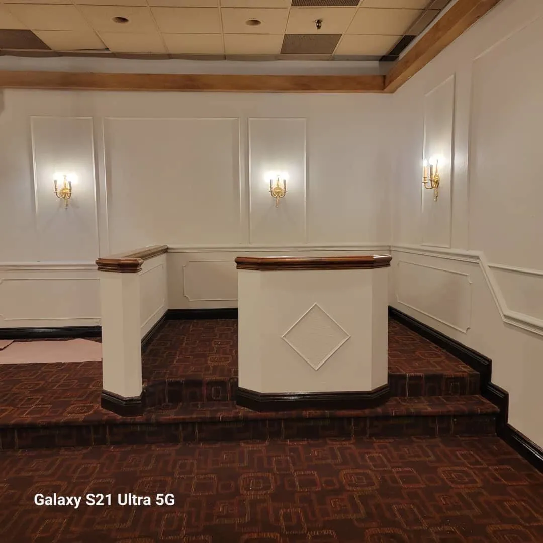 Interior painting — accent wall